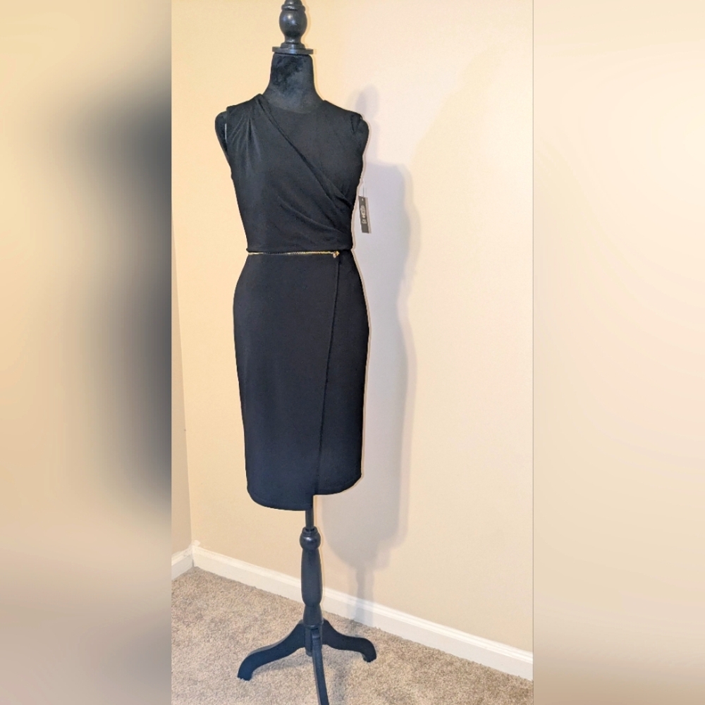 Elegant Black Sleeveless Dress